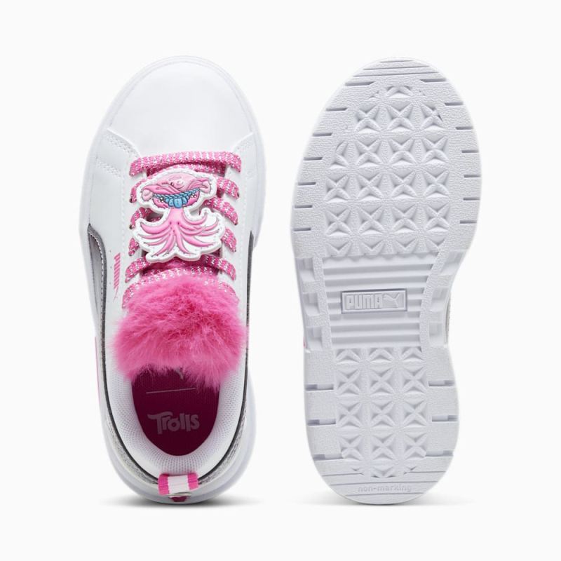 Puma | Girls Puma | Girls x TROLLS Mayze Little Kids Sneakers - White-Ravish