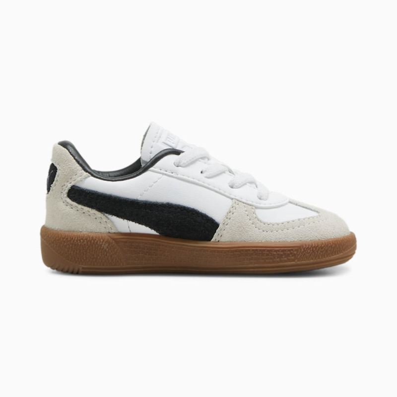 Puma | Girls Palermo Leather Toddlers Sneakers - White-Vapor Gray-Gum