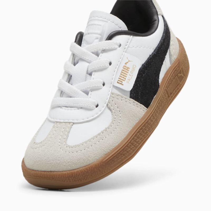 Puma | Girls Palermo Leather Toddlers Sneakers - White-Vapor Gray-Gum