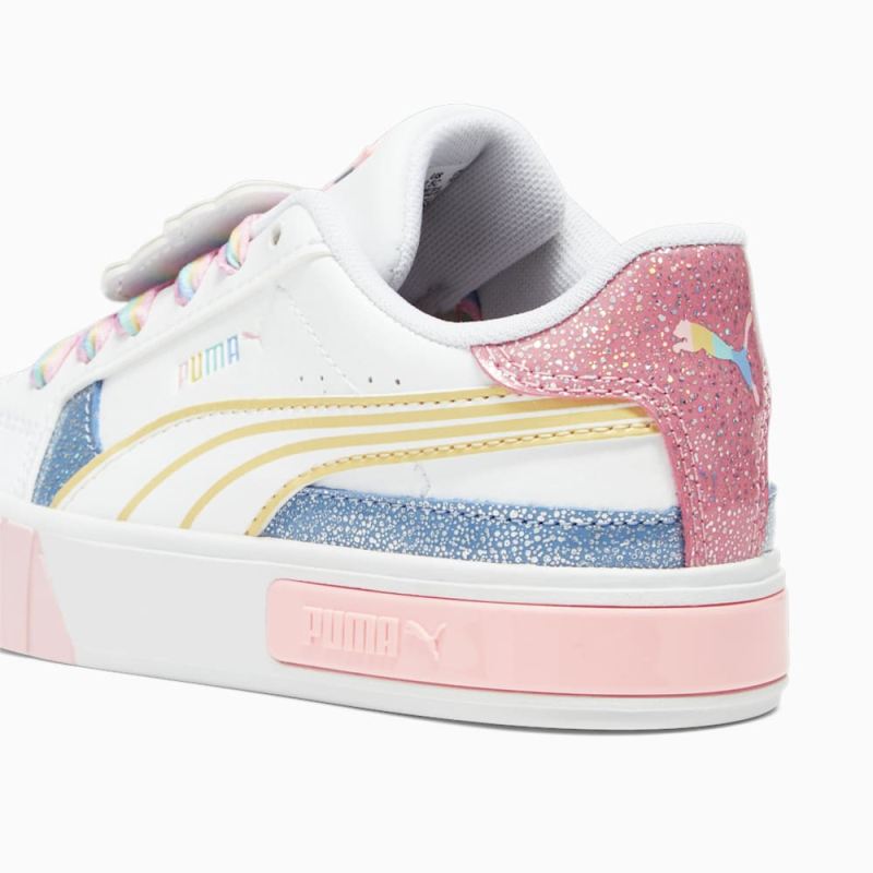 Puma | Girls Puma | Girls x L.O.L. SURPRISE! Cali Star Little Kids Sneakers - White-Flaxen-Racing Blue