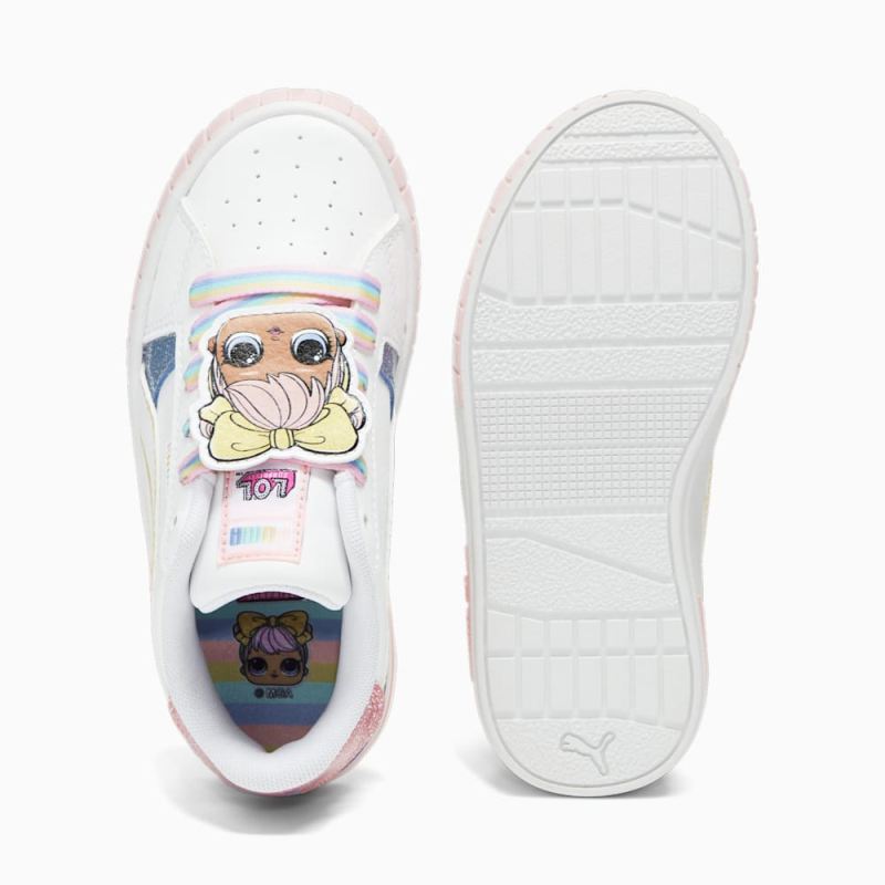 Puma | Girls Puma | Girls x L.O.L. SURPRISE! Cali Star Little Kids Sneakers - White-Flaxen-Racing Blue