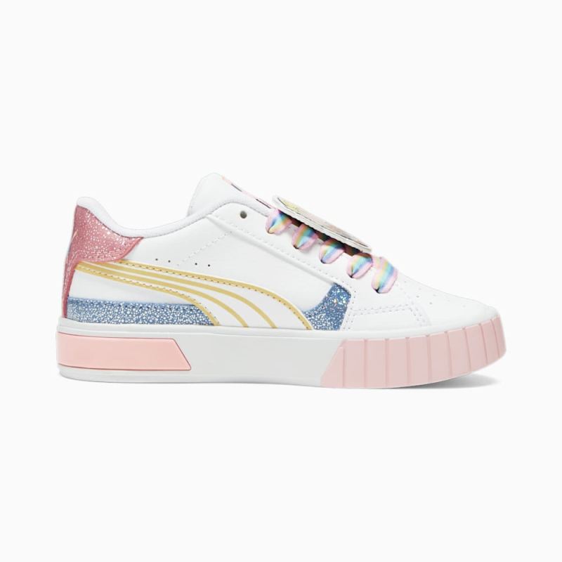 Puma | Girls Puma | Girls x L.O.L. SURPRISE! Cali Star Little Kids Sneakers - White-Flaxen-Racing Blue