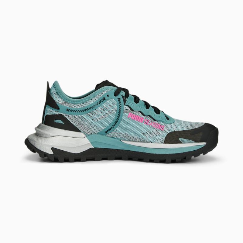 Puma | Women's SEASONS Voyage NITRO 2 Running Shoes - Adriatic-Black-Ravish