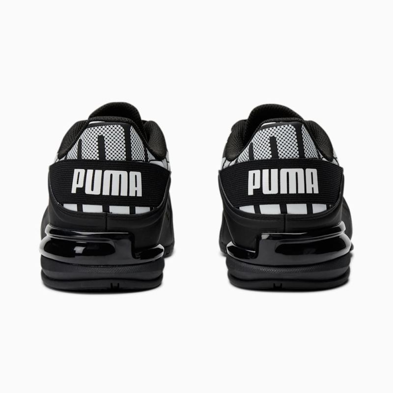 Puma | Men's Viz Runner Repeat Running Sneakers - Black-White