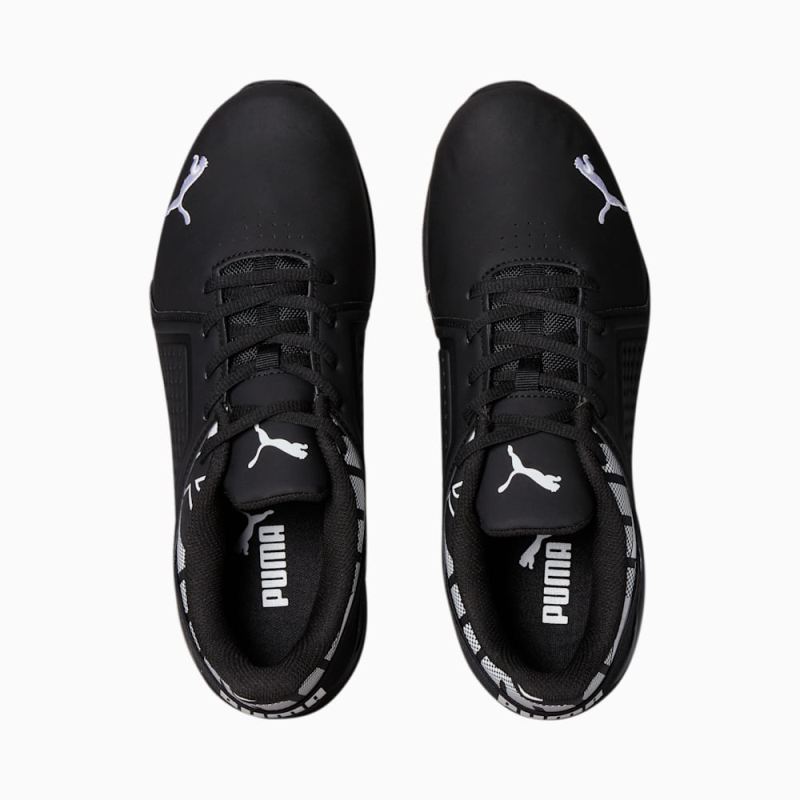 Puma | Men's Viz Runner Repeat Running Sneakers - Black-White