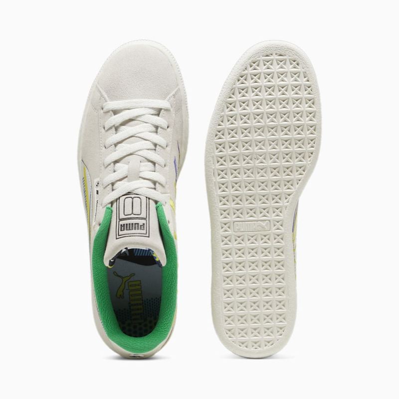 Puma | Men's BMW M Motorsport Suede Lichtenstein Sneakers - Warm White-Green