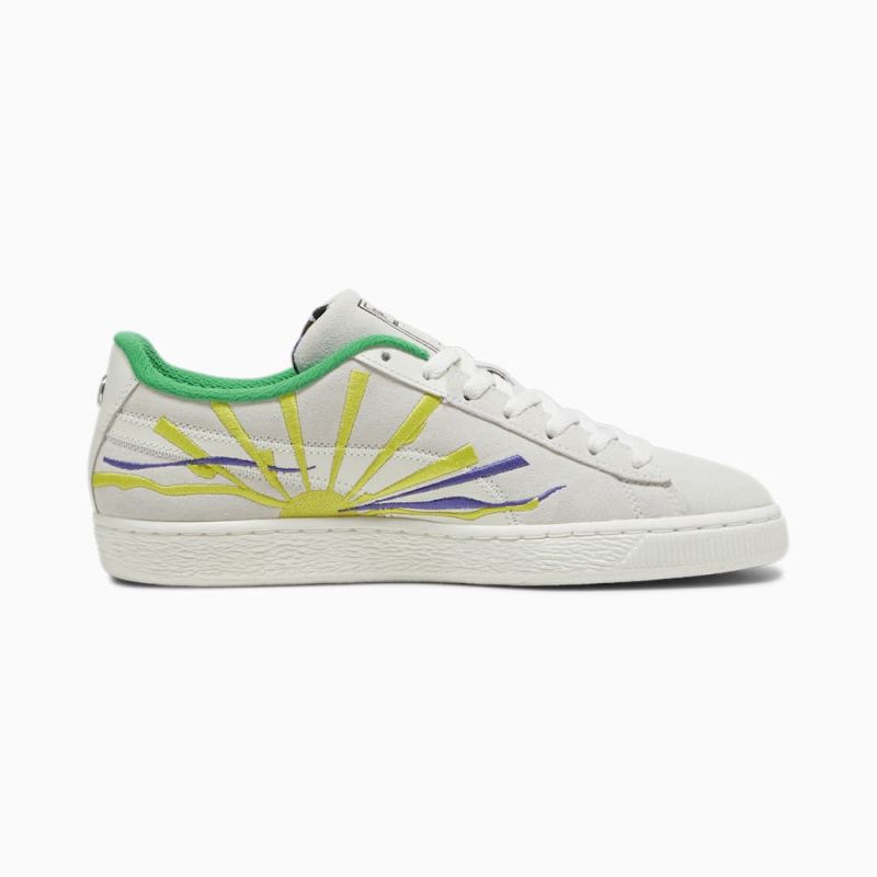 Puma | Men's BMW M Motorsport Suede Lichtenstein Sneakers - Warm White-Green