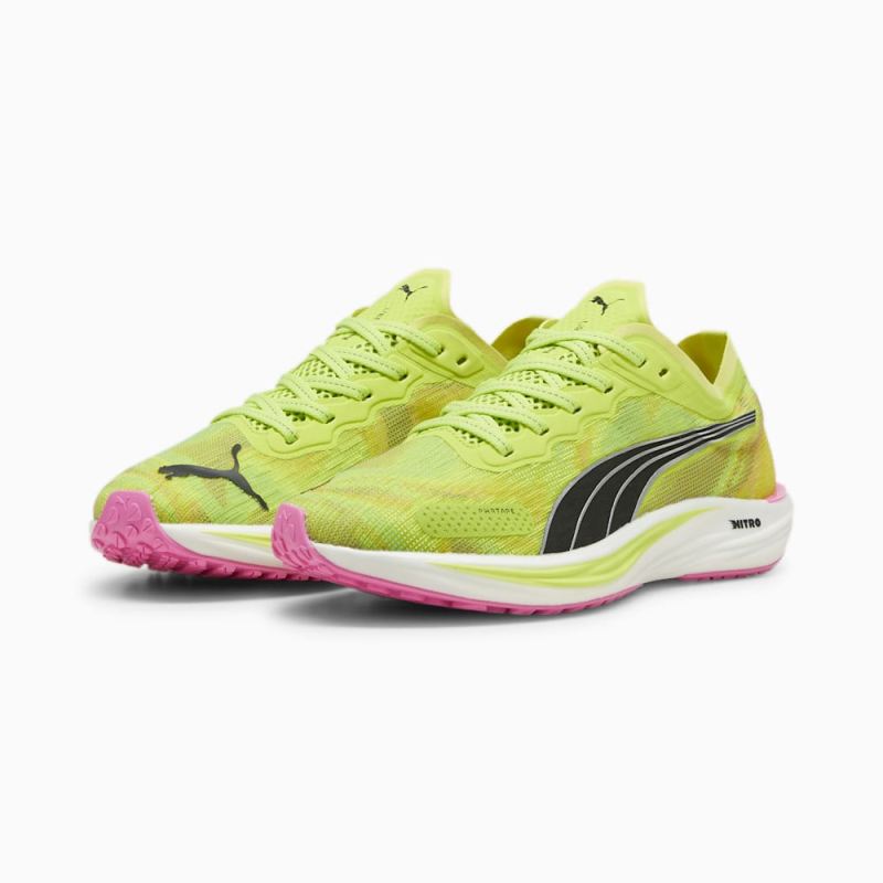 Puma | Women's Liberate NITRO 2 Running Shoes - Lime Pow-Black