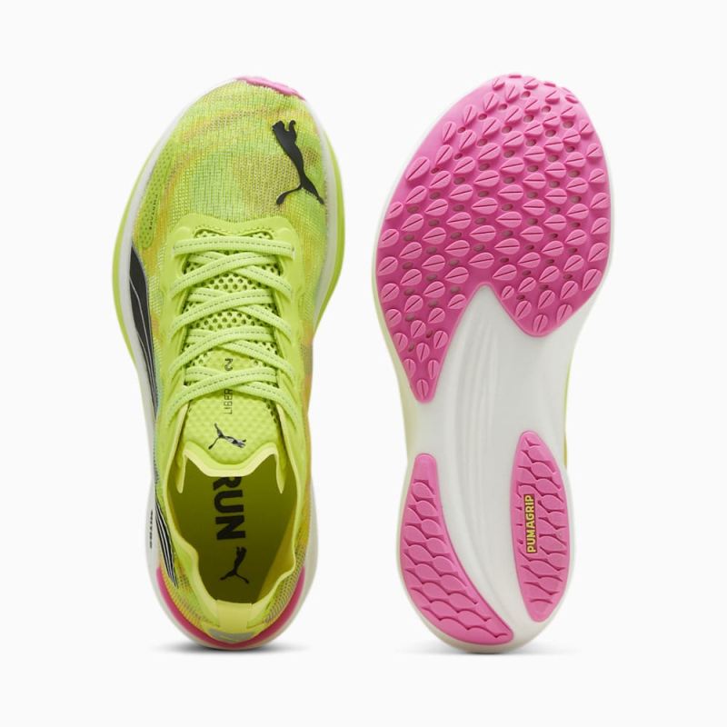 Puma | Women's Liberate NITRO 2 Running Shoes - Lime Pow-Black