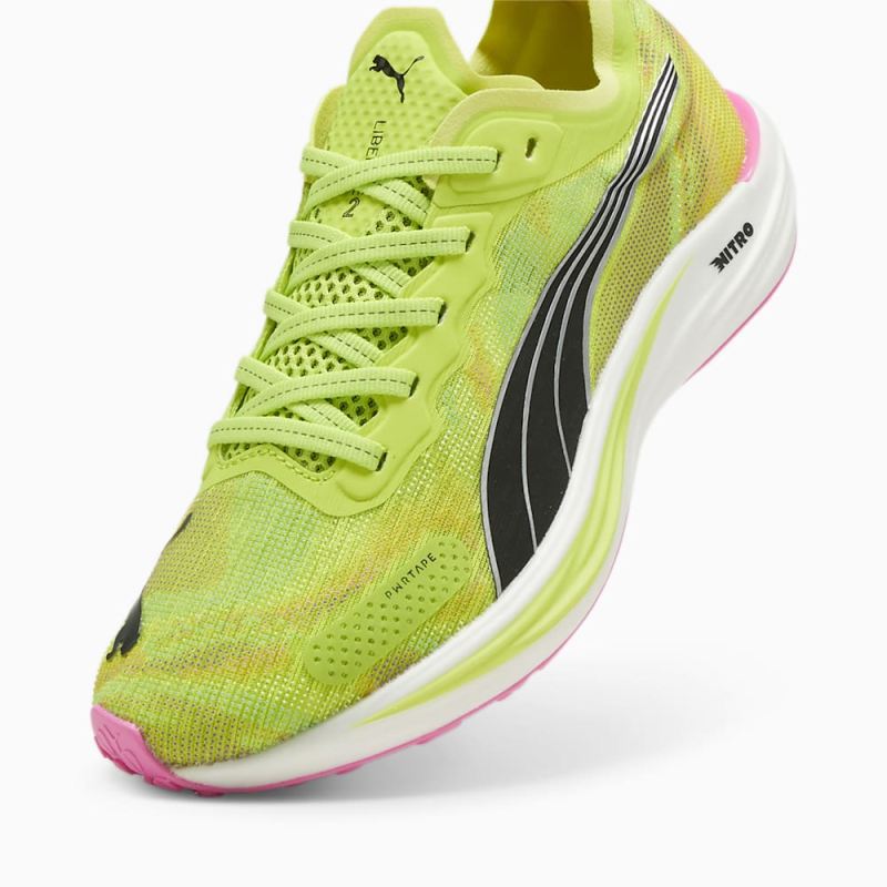 Puma | Women's Liberate NITRO 2 Running Shoes - Lime Pow-Black