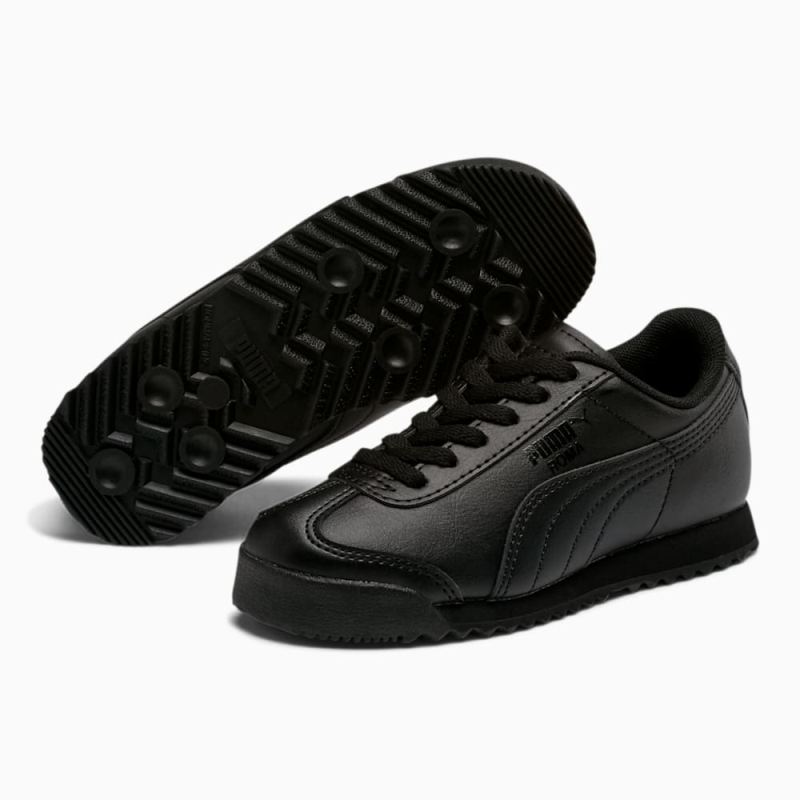 Puma | Girls Roma Basic Little Kids Shoes - Black-Black