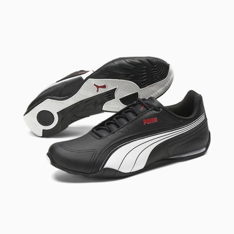 Puma | Men's Redon Bungee Shoes - Black-White-High Risk Red