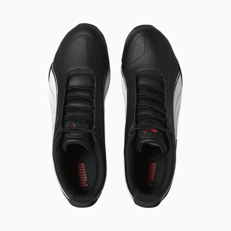 Puma | Men's Redon Bungee Shoes - Black-White-High Risk Red