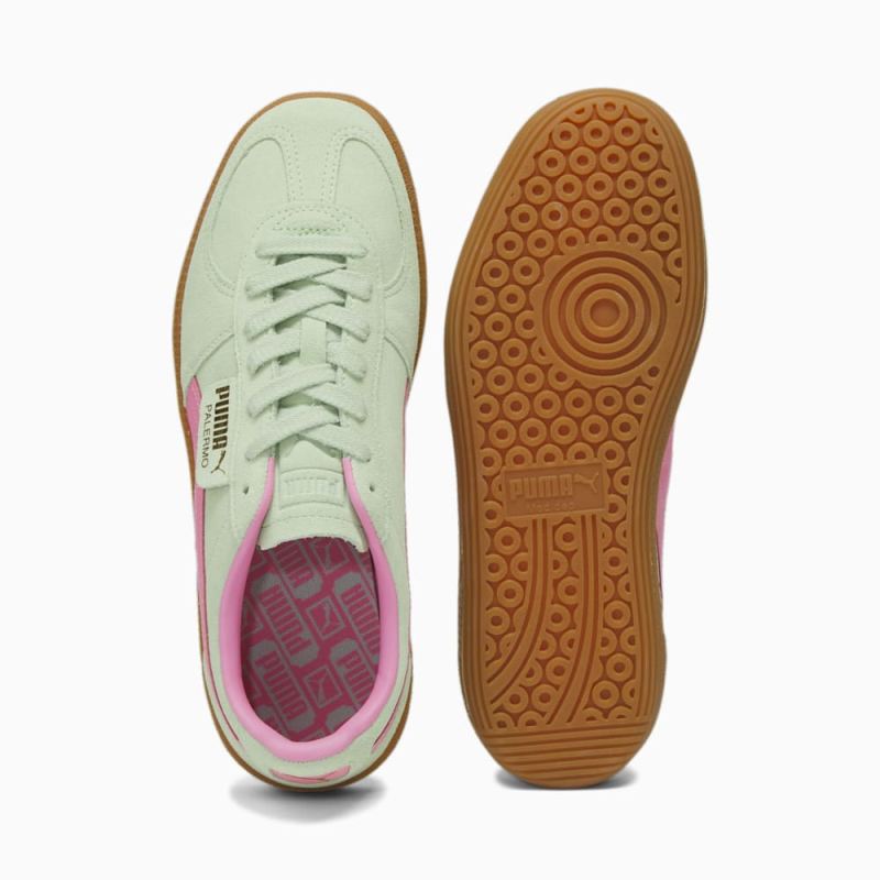 Puma | Women's Palermo Sneakers - Fresh Mint-Fast Pink