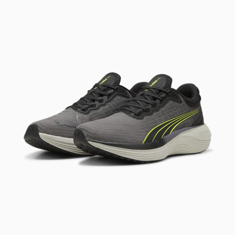 Puma | Men's Scend Pro Ultra Running Shoe - Black-Lime Pow