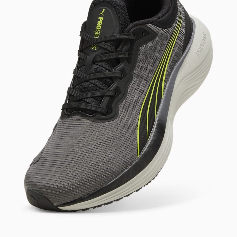 Puma | Men's Scend Pro Ultra Running Shoe - Black-Lime Pow