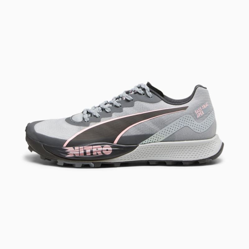 Puma | Women's SEASONS Fast-Trac Apex NITRO Running Shoes - Koral Ice-Cool Mid Gray-Black