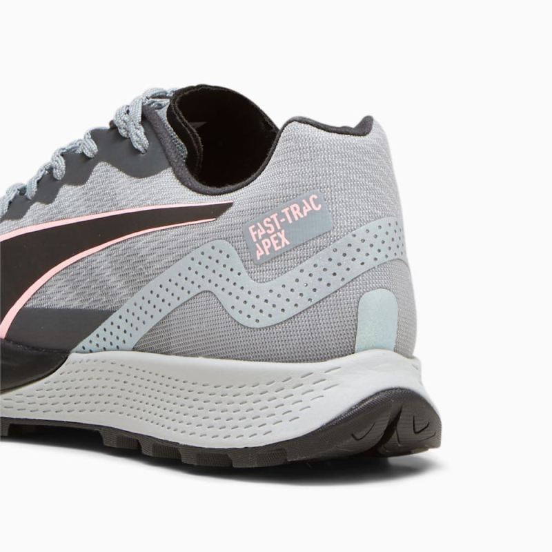 Puma | Women's SEASONS Fast-Trac Apex NITRO Running Shoes - Koral Ice-Cool Mid Gray-Black