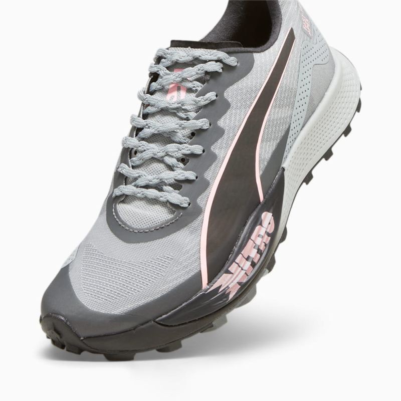 Puma | Women's SEASONS Fast-Trac Apex NITRO Running Shoes - Koral Ice-Cool Mid Gray-Black