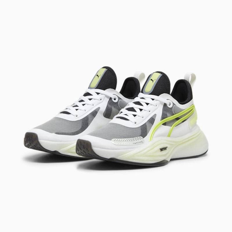 Puma | Women's PWR NITRO Squared Training Shoes - White-Black-Lime Pow