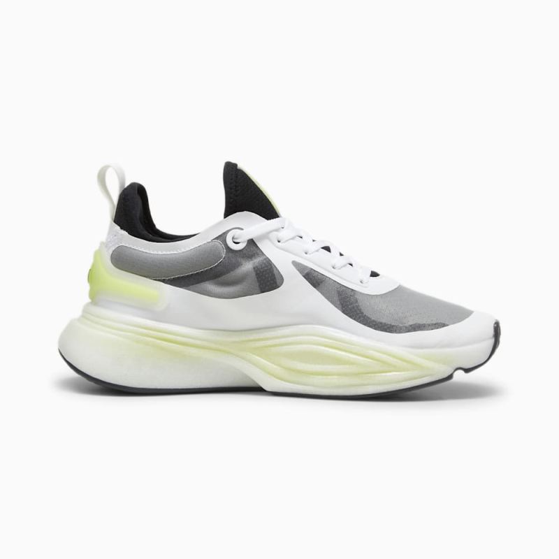 Puma | Women's PWR NITRO Squared Training Shoes - White-Black-Lime Pow