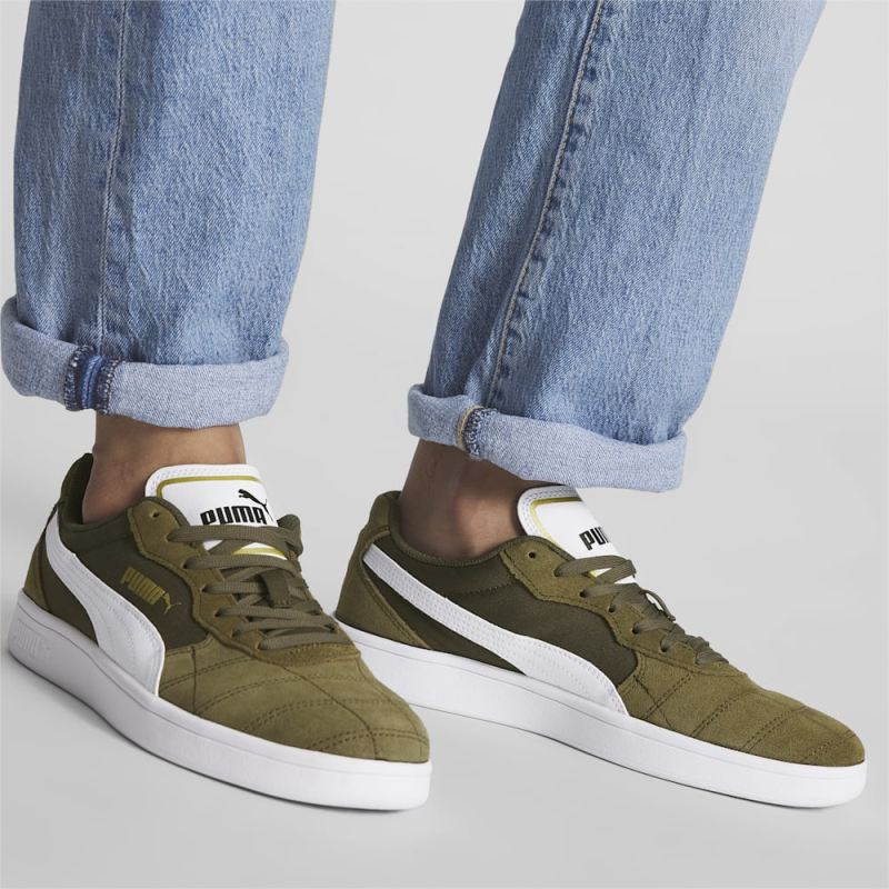 Puma | Men's Astro Kick Sneakers - Forest Night-White-Team Gold