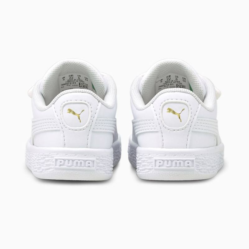 Puma | Boys Basket Classic XXI Toddler Shoes - White-White