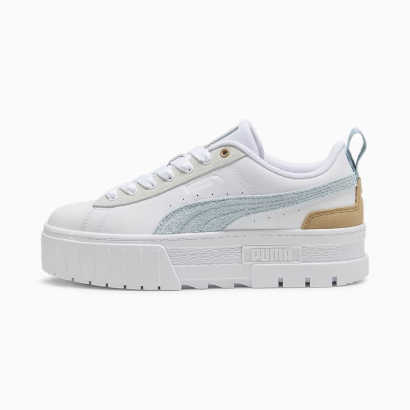 Puma | Women's Mayze Mix Sneakers - White-Turquoise Surf