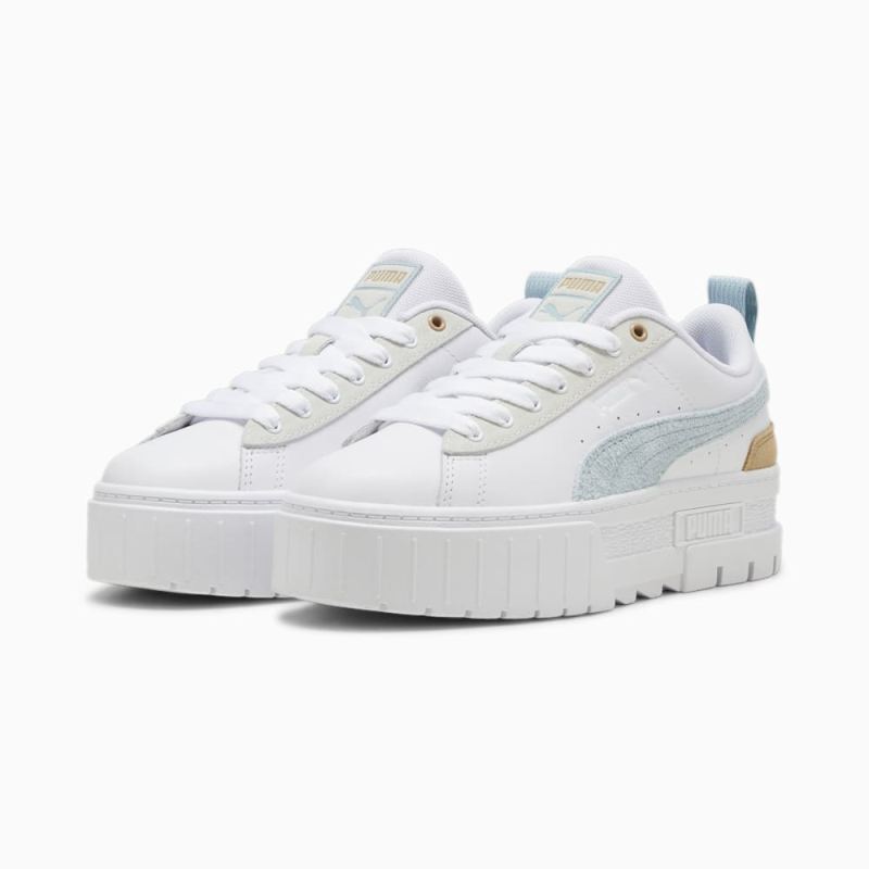 Puma | Women's Mayze Mix Sneakers - White-Turquoise Surf