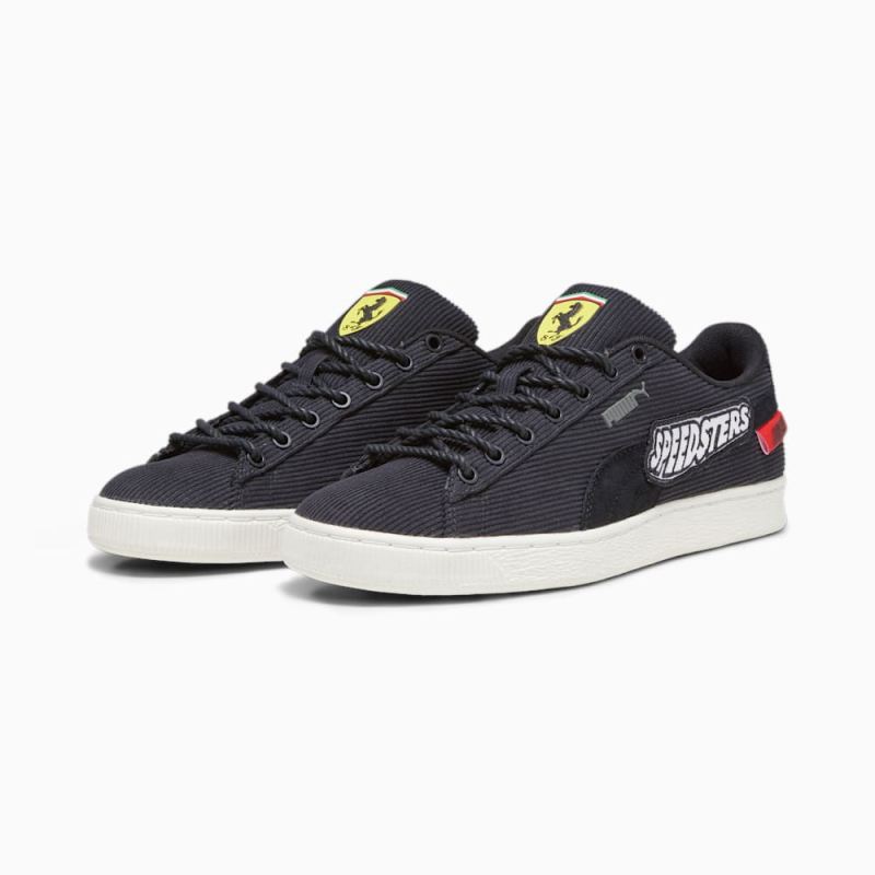 Puma | Men's Scuderia Ferrari Clyde Garage Crews Sneakers - Black-Warm White