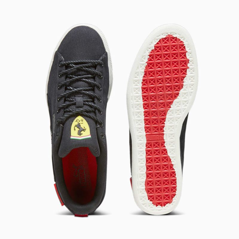 Puma | Men's Scuderia Ferrari Clyde Garage Crews Sneakers - Black-Warm White