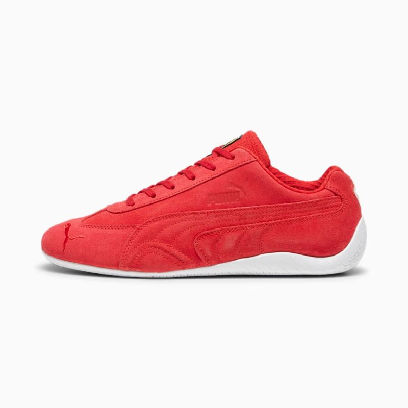 Puma | Men's Scuderia Ferrari Speedcat Driving Shoes - Rosso Corsa-White