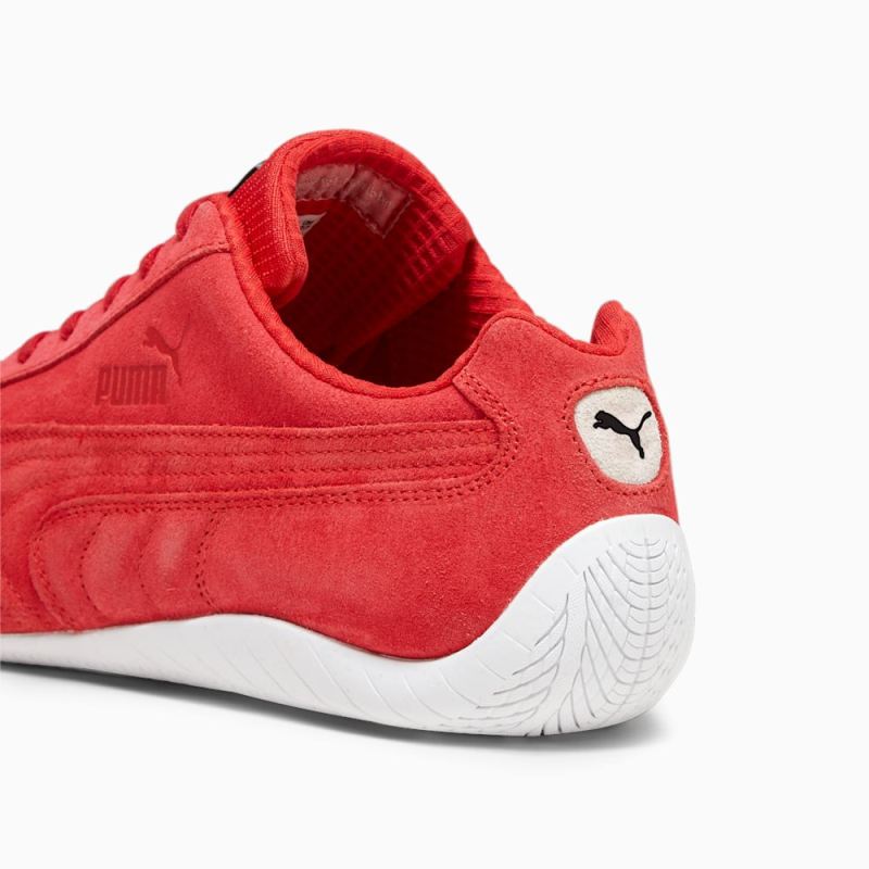 Puma | Men's Scuderia Ferrari Speedcat Driving Shoes - Rosso Corsa-White