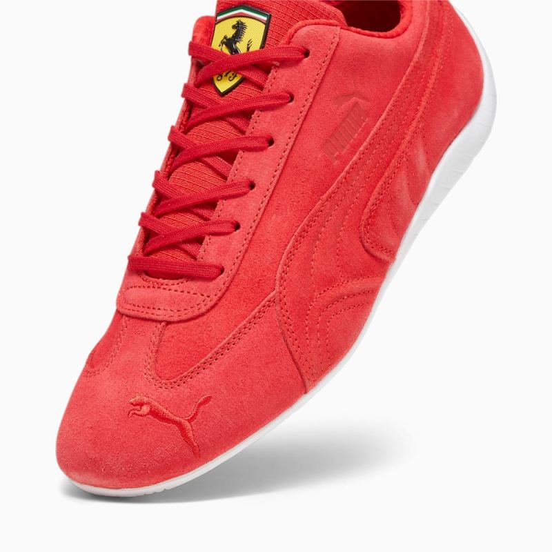 Puma | Men's Scuderia Ferrari Speedcat Driving Shoes - Rosso Corsa-White