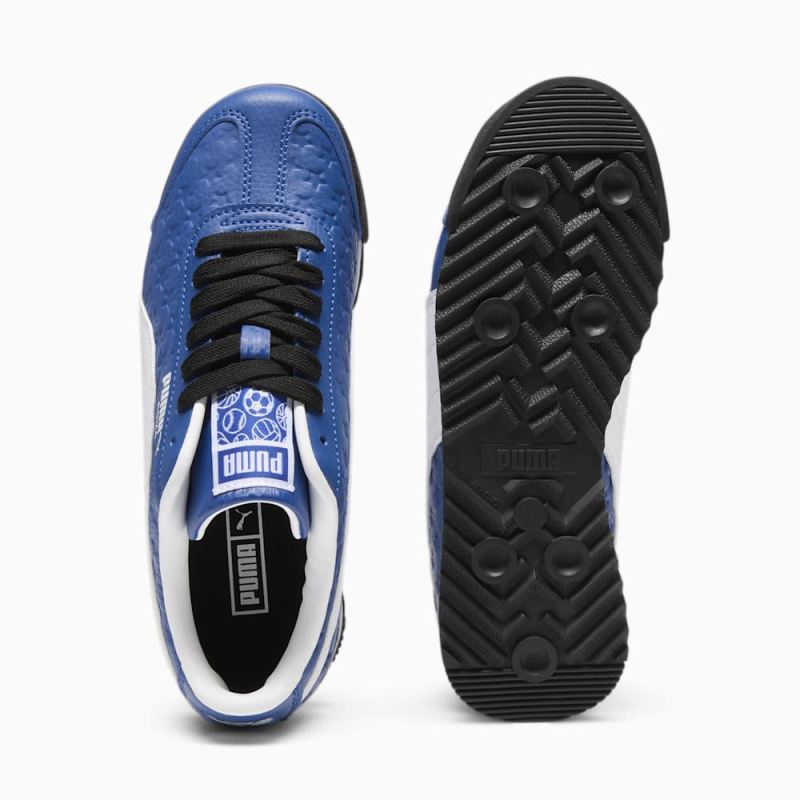 Puma | Boys ROMA Medalist Big Kids Sneakers - Cobalt Glaze-White-Black