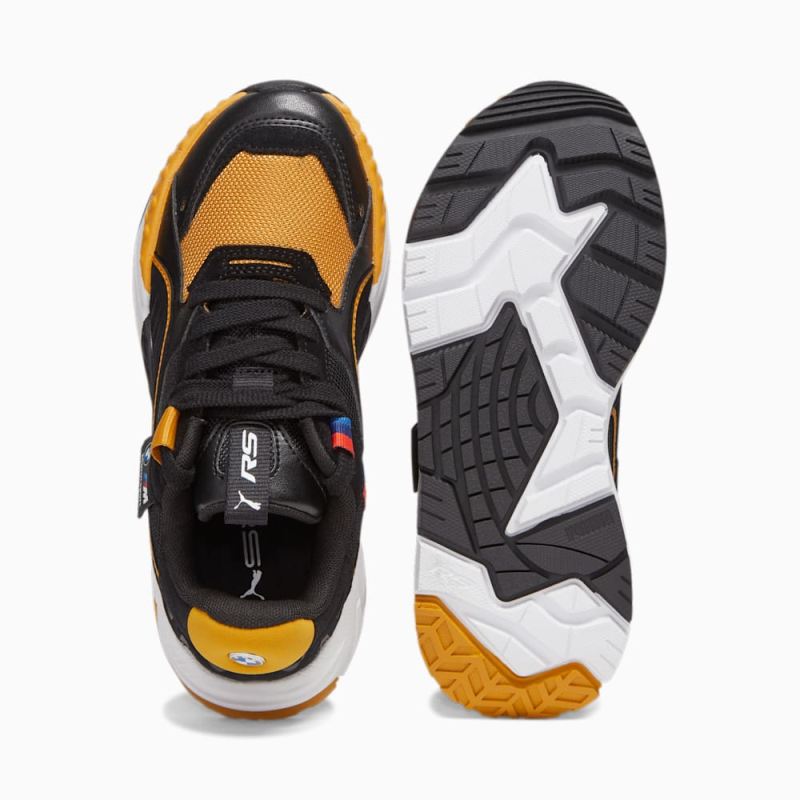 Puma | Boys BMW M Motorsport RS-Trck Big Kids Sneakers - Black-Amber