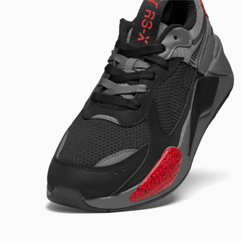 Puma | Men's RS-X Halves Sneakers - CASTLEROCK-Black-High Risk Red