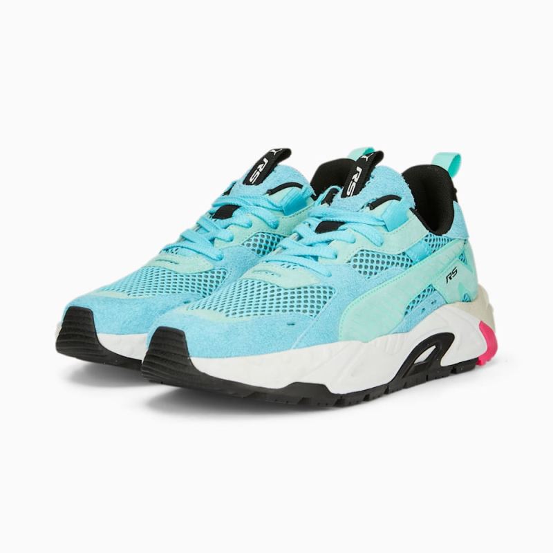 Puma | Men's RS-Trck Horizon Sneakers - Hero Blue-Electric Peppermint