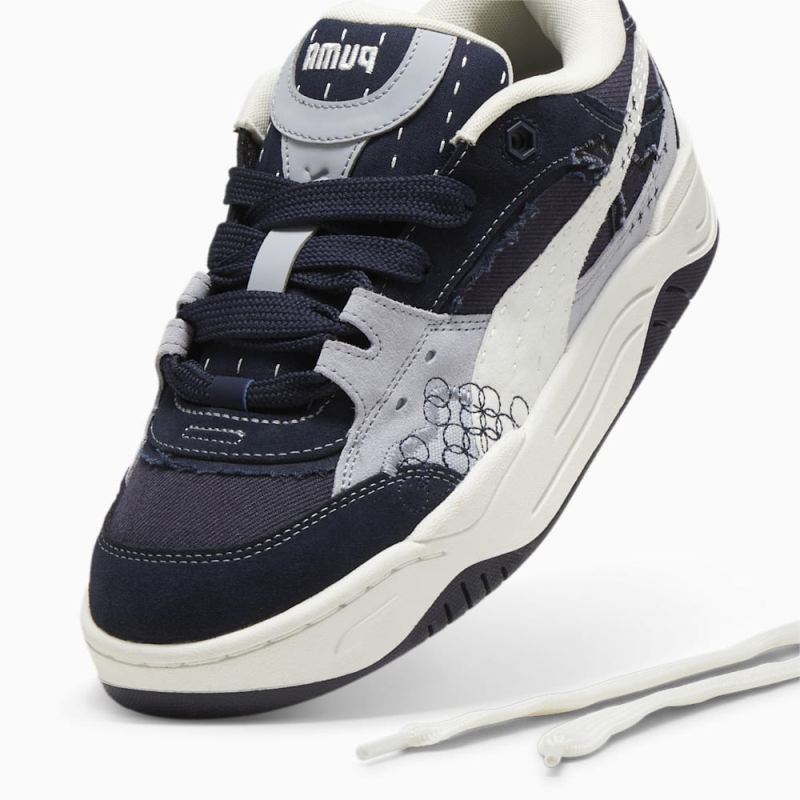 Puma | Women's Puma | Women's-180 Skate Sneakers - New Navy-Warm White