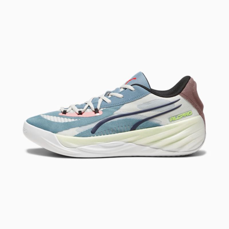 Puma | Men's All-Pro NITRO Basketball Shoes - Bold Blue-Dark Clove-Pro Green-Fire Orchid-Koral Ice - Click Image to Close