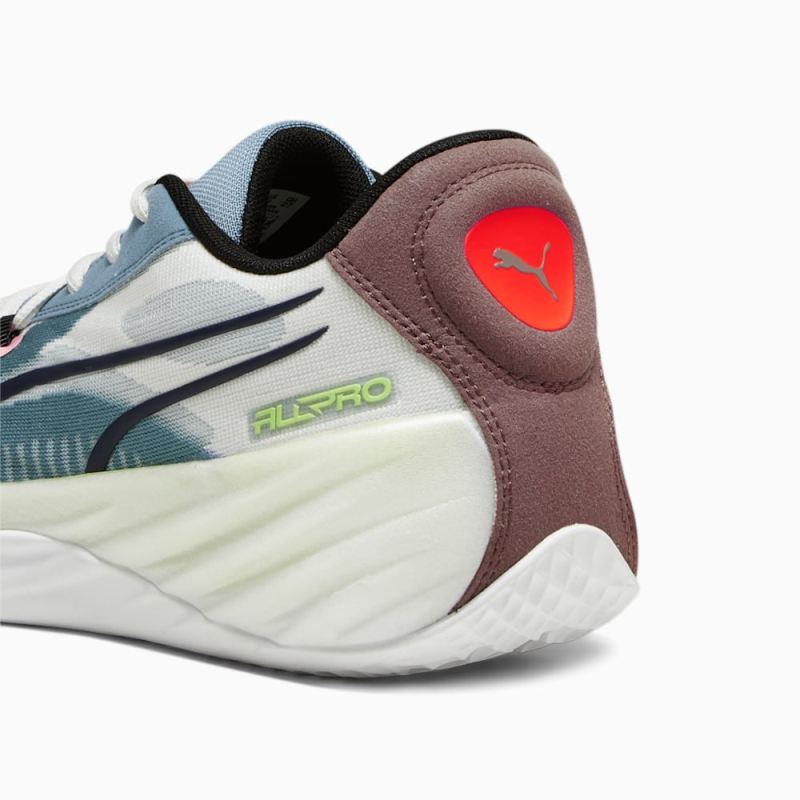 Puma | Men's All-Pro NITRO Basketball Shoes - Bold Blue-Dark Clove-Pro Green-Fire Orchid-Koral Ice