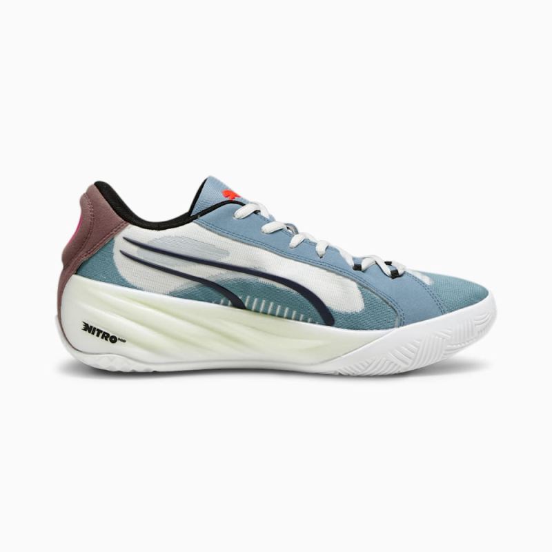 Puma | Men's All-Pro NITRO Basketball Shoes - Bold Blue-Dark Clove-Pro Green-Fire Orchid-Koral Ice