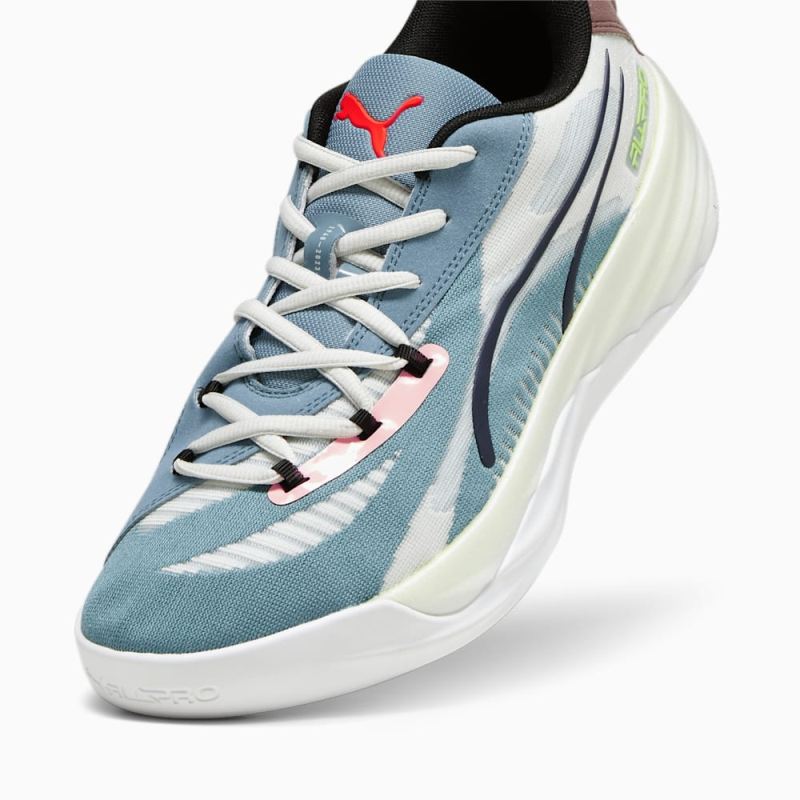 Puma | Men's All-Pro NITRO Basketball Shoes - Bold Blue-Dark Clove-Pro Green-Fire Orchid-Koral Ice