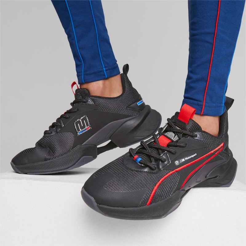 Puma | Men's BMW M Motorsport LGND Renegade Garage Crews Sneakers - Black-Dark Coal