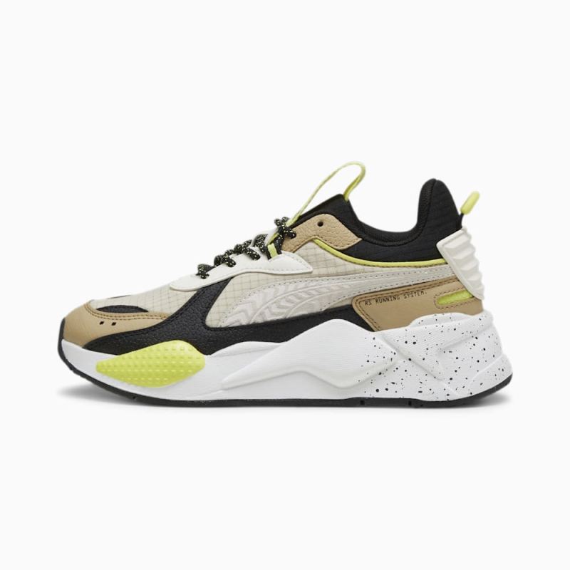 Puma | Boys RS-X Cross-Country Biker Big Kids Sneakers - Warm White-Prairie Tan