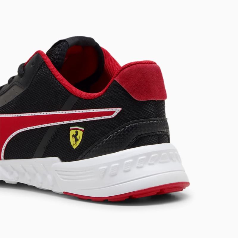 Puma | Men's Scuderia Ferrari Tiburion Motorsport Sneakers - Black-Rosso Corsa-Aged Silver