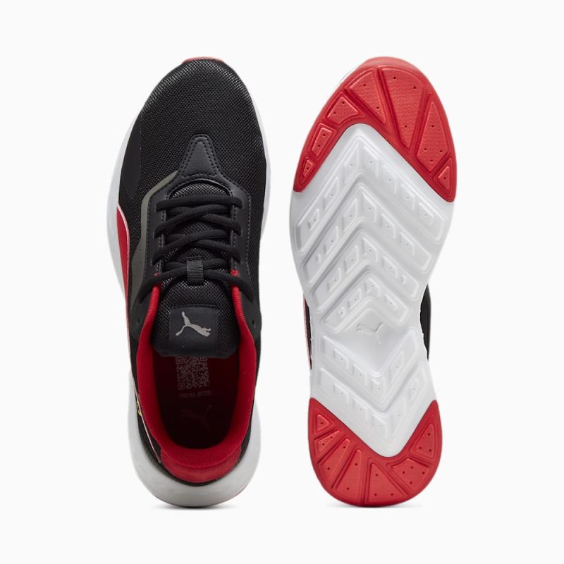 Puma | Men's Scuderia Ferrari Tiburion Motorsport Sneakers - Black-Rosso Corsa-Aged Silver