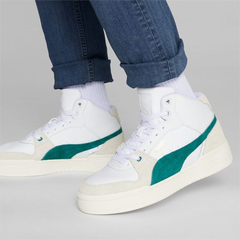 Puma | Men's CA Pro NYC Sneakers - White-Malachite-Dark Coal