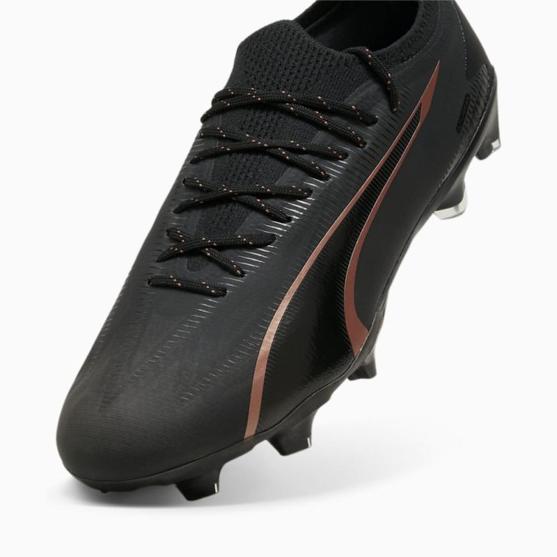 Puma | Men's ULTRA ULTIMATE FG/AG Soccer Cleats - Black-Copper Rose