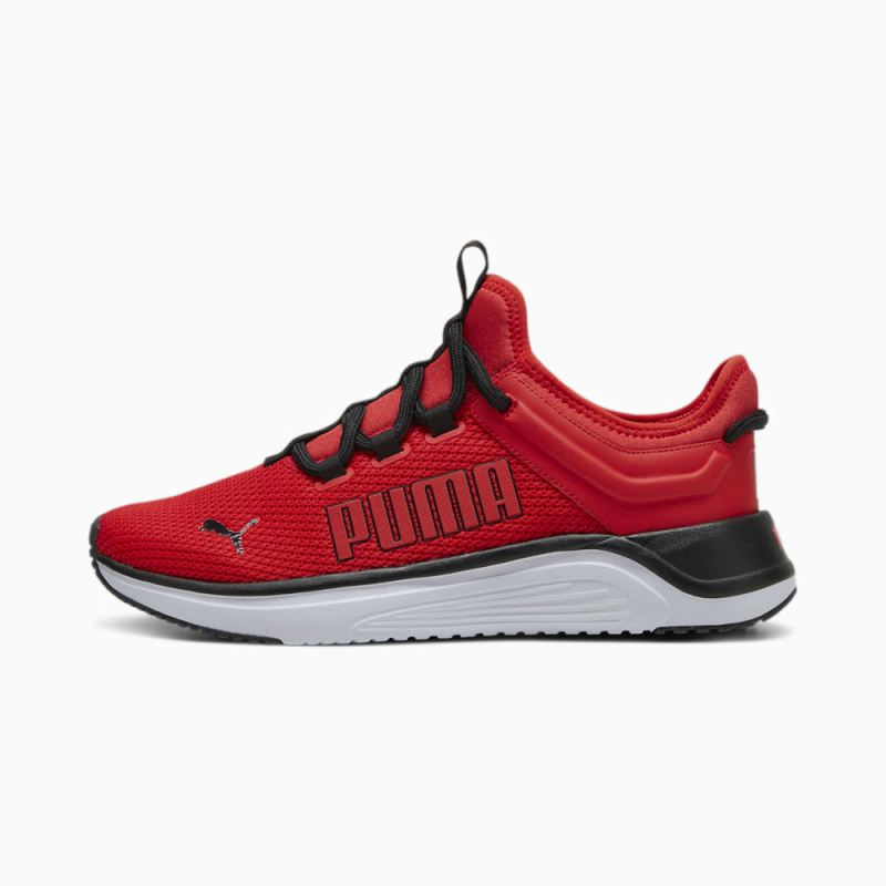 Puma | Men's Softride Astro Slip-On Running Shoes - For All Time Red-Black-Silver Mist